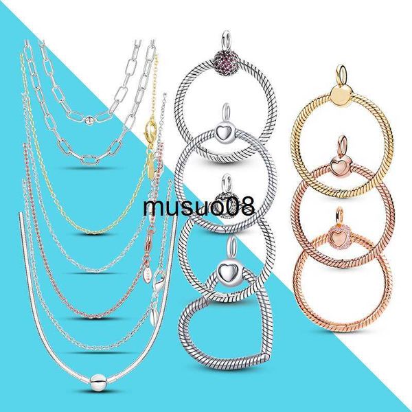 

pendant necklaces 925 silver moment o pendant o charm basic chain fashion necklace for pendant necklace making j230601