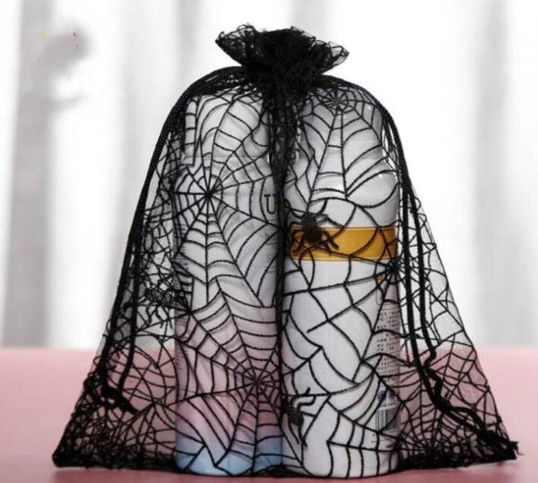 

100pcslot spider web bag 20x24cm organza bag jewelry gift pouches bags for wedding favors drawstring bags7155547, Pink;blue