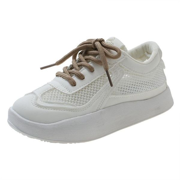 

athletic baby shoes footwear toe children summer single mesh sneakers lightweight breathable boys girls casual f15699, Black