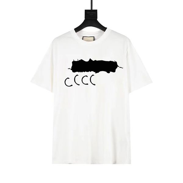 

2023 summer designer t shirts for men luxury letter embroidery t shirt mens women clothing short sleeved tshirt men tees, White;black