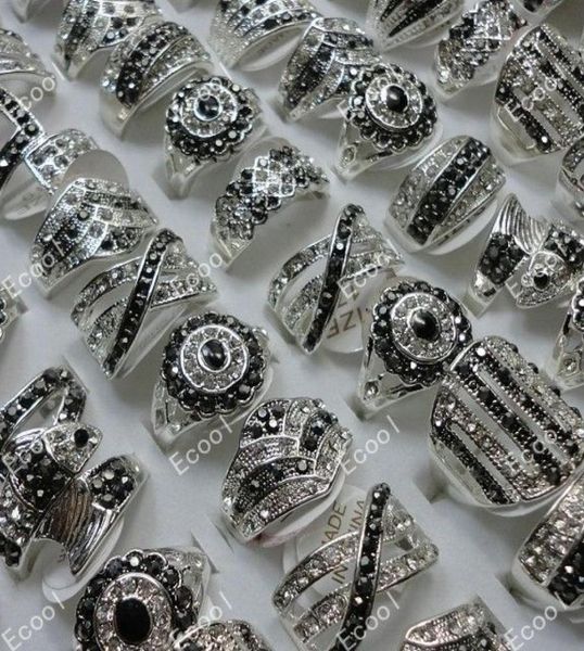

whole rhinestone silver plated rings for women fashion jewelry bulk lots lr1734193679, Golden;silver