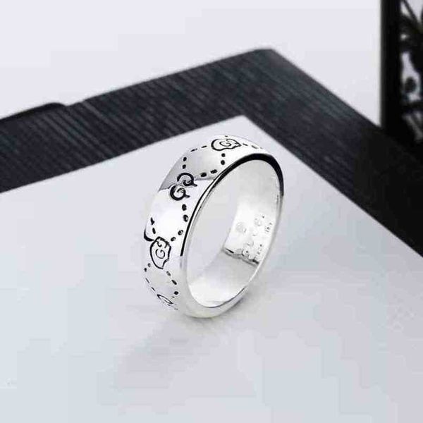 

80% off designer jewelry bracelet necklace ring sterling female true love fearless spirit strange simple yintai couple trend ringnew jewelle, Silver