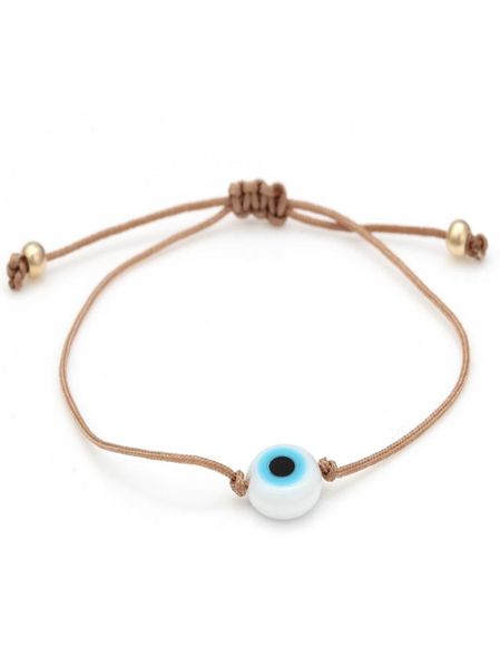 

20pcslot lucky eye braided blue evil eye bracelet red black rope chain charm bracelet adjustable diy jewelry for women6450765, Golden;silver