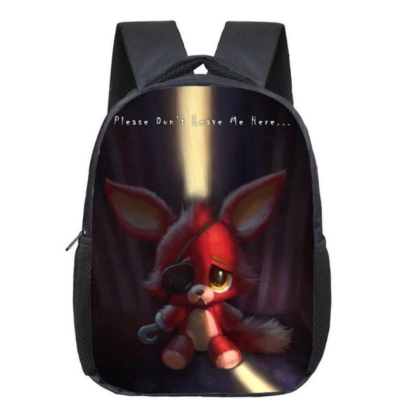

12 inch kids five nights at freddys backpacks anime fnaf boys girls school bags children book bag mini daily backpack y2003283681493