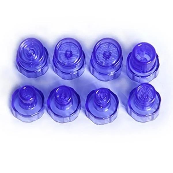 

2022 accessories parts hydra dermabrasion with two colors peeling head machines parts 8 tips one bag