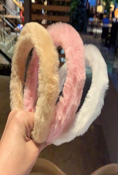 

sweet retro women elegant rabbit fur headbands hairbands vintage hair accessories hair bands winter party jewelry headband christm7439430, Silver