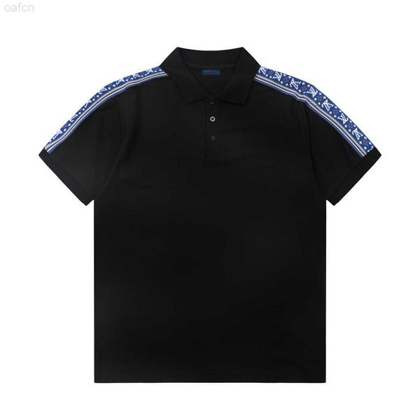 

2023ss designer polo shirts men luxury polos casual mens t shirt snake bee letter print embroidery fashion high street man tee #007, White;black