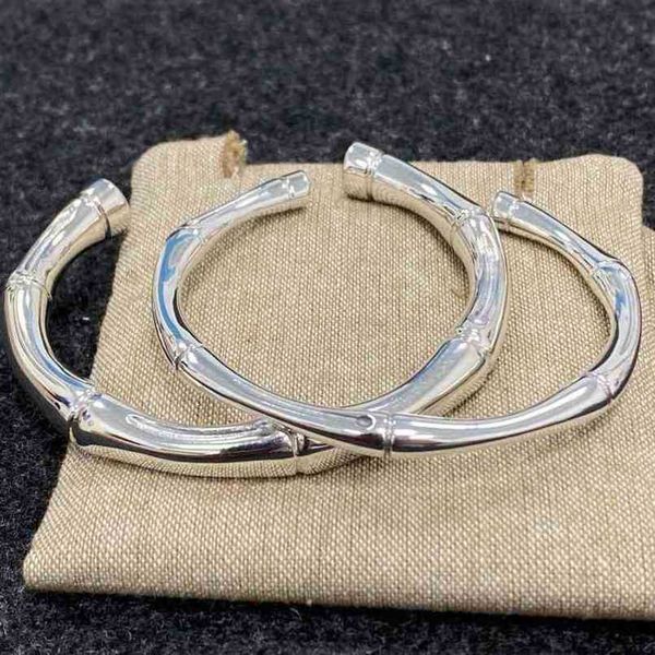 

70% off designer jewelry necklace ring sterling bamboo knot men's women's open bracelet personalized couple braceletnew jewellery, Black