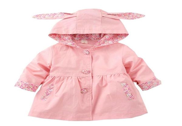 

hooded baby girls coat 14 years kids cotton jacket clothing for girls spring autumn manteau fille windbreaker lj20091623586624686, Blue;gray