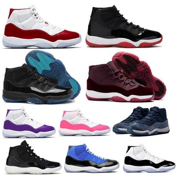 

11 jorden jumpman basketball shoes 11s playoffs bred heiress cherry concord jubilee gamma blue space jam 2023 men women sneakers