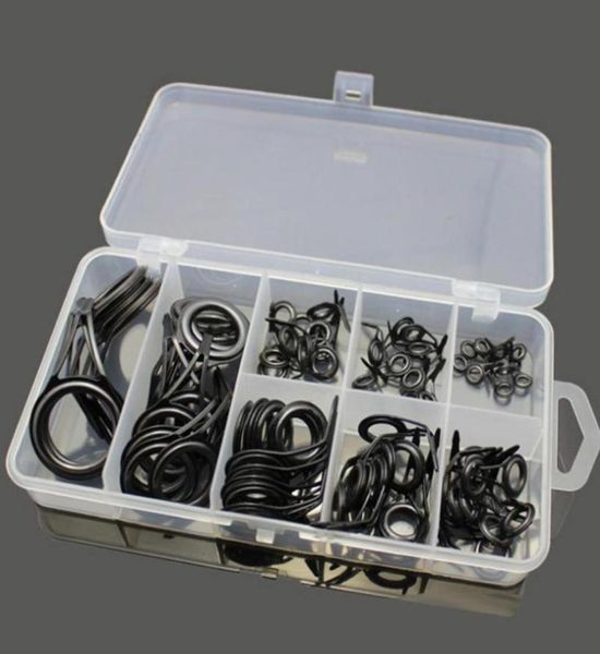 

fishing accessories 75 packed rod guides set tip repair kit high carbon steel7590416