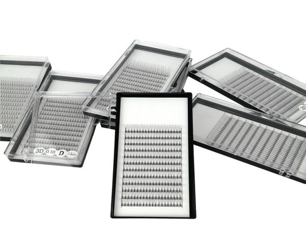 

false eyelashes 3d individual eyelash extension short stem premade fans volume 5 trayslot faux mink lashes cd curl 010mm1917628