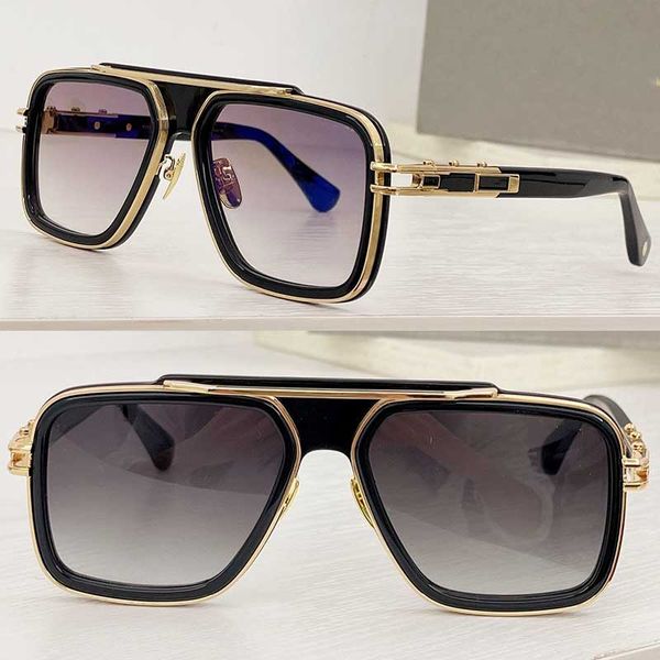 

sunglasses metal large square frame men's brand designer's impeccable simplicity occhiali da sole da uomo lunettes de soleil dts40, White;black