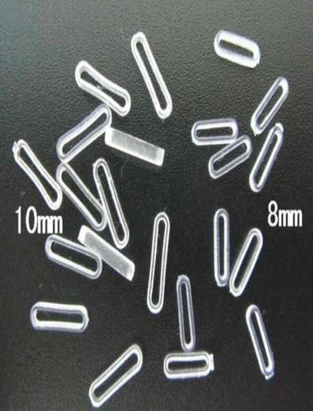 

8mm 10mm 100pcslot clear rubber ser fix the slide letters and slide charms on the bracelet wristband2931828, Silver