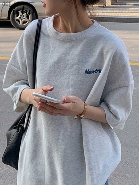 

jielur loose harajuku t shirts for women summer new fashion female t-shirt korean cool white red black yellow letter m-xl l230520, White;black