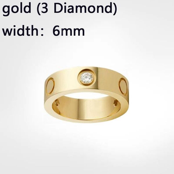 Or de 6mm avec diamant