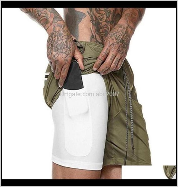 

mens running quick drying 2 in 1 shorts male doubledeck sports jogging gym men breathable short 7q5ef lw8ni23340059712058, Black;blue