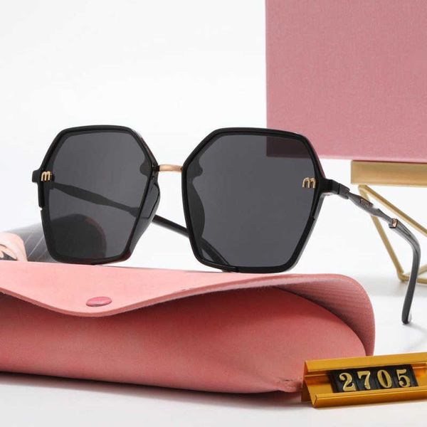 

miu luxury sunglasses for men and women outdoor travel sun glasses designer fashion accessories women's eyeglasses angular frames vario, White;black