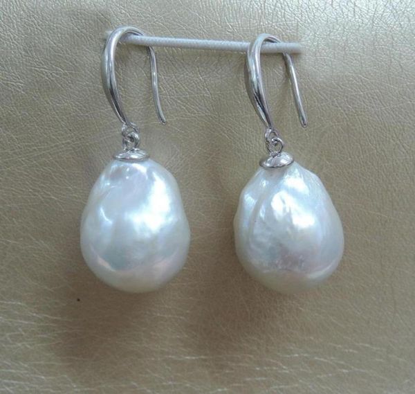 

dangle chandelier 100 nature freshwater pearl earring with 925 silver hook baroque pearl1416 mm big2727508