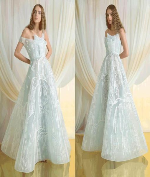 

2019 azziosta sage prom dresses tulle off the shoulder a line floor length evening dress embroidery custom made arabic formal par5456716, Black;red