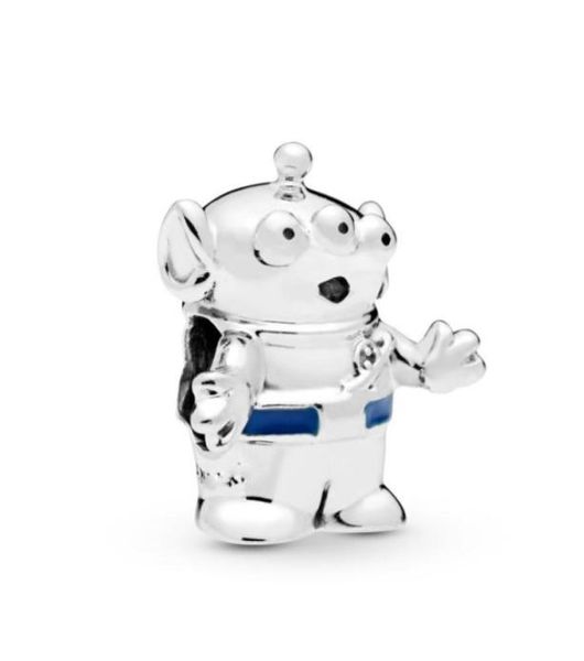 

andy jewel 925 sterling silver beads dsn toy alien charm fits european pandora style jewelry bracelets necklace 798045en8266730255032236, Black