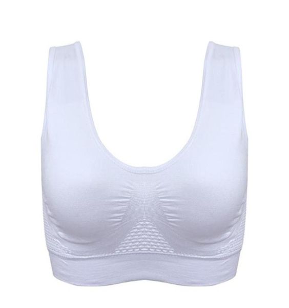 

sport bra workout for women gym high impact holes bra with removable pads stylish underwear without steel fitness bras1130704, White;black