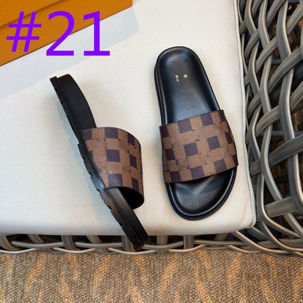 

30model fashion designer slippers luxurious men thick platform slippers mute eva soft indoor home slides non-slip summer beach sandals men b, Black
