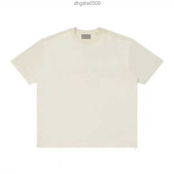 

summer mens designer tide ess t shirts chest letter laminated print short sleeve high street loose oversize casual t-shirt 100% pure cotton, White;black