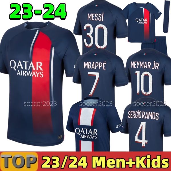 

4xl mbappe hakimi soccer jersey vitinha n.mendes 23 24 maillots de football 2023 2024 marquinhos verratti psgs men kids kit shirt uniforms h, Black;yellow