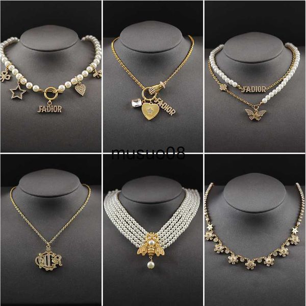 

pendant necklaces selling d letter choker necklace women jewelry ladies necklace factory wholesale j230601, Silver