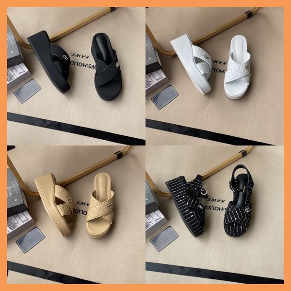 

2023 luxury designer women thong sandal lambskin thong leather strass metal imitation pearls classic summer outside lady slipper sliders, Black