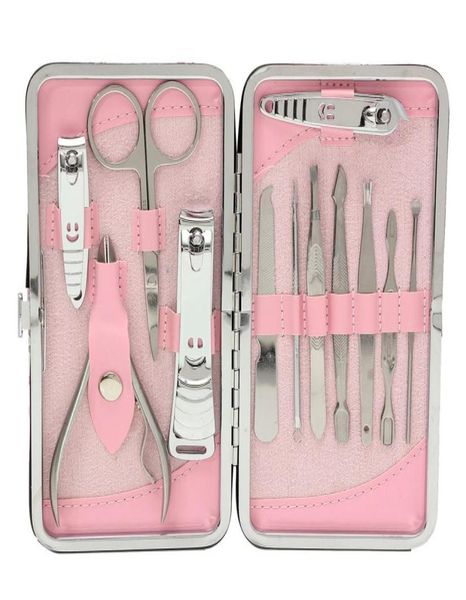 

24pcs manicure set pedicure scissor cuticle knife ear pick nail clipper kit stainless steel nail care tool manicure set2362883