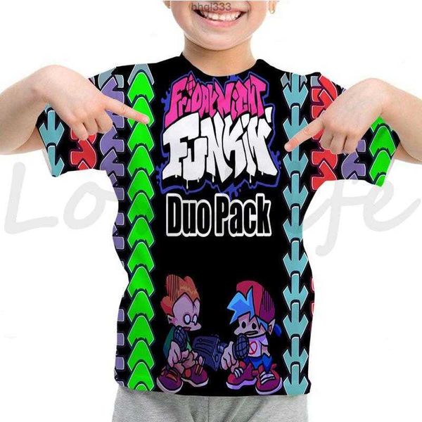 

ean6 2z2t men's t-shirts boys friday night funkin t shirt cartoon fnf game funny short sleeve summer children 3d t-shirt kids kawaii cl, Blue