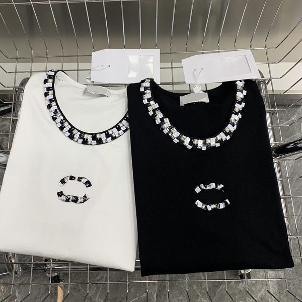 

women's t-shirt designer fashion printed t-shirts brand designer clothing mens casual couples tee crew neck short-sleeved woman trend s, White