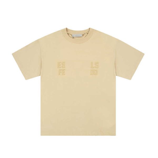 

essent tees t-shirts fashion clothing 2023 summer american trend brand essentail short sleeve tshirt loose casual shirt mens womens976, White;black