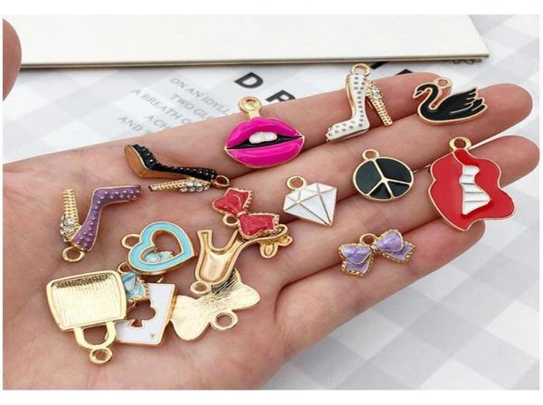 

55pcspack multistyle diy bracelet necklace charms pendants cute diy jewelry making accessories components sqcpnu queen661047129, Bronze;silver