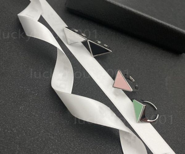 

2021 new retro fashion personality inverted triangle high sense adjustable fashion stainless steel ring for men and women multico7984814, Silver