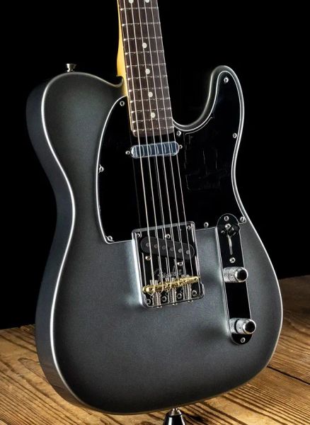 

rare silver pink black tele electric guitar, tl guitar, accept custom oem258