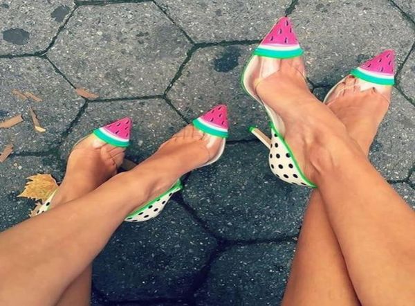 

sophia webster design watermelon sandal shoes woman transparent pvc women gladiator sandals runway summer shoes slingback sandalia5417874, Black
