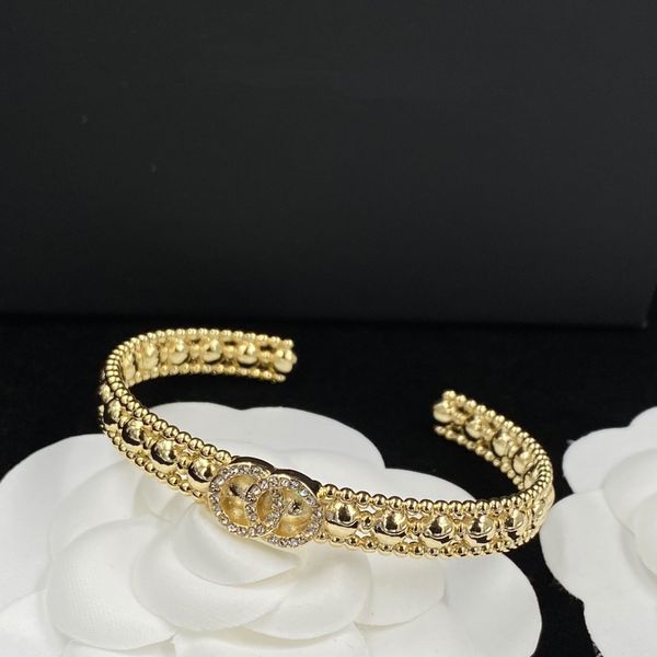 

brand bracelet high end luxury designer diamond letter women's fashion simple gift couple jewelry with box, Silver