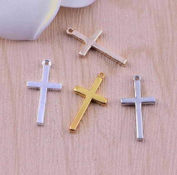 

whole cross charms 4 colors materials copper mini cross charm pendant for necklace christ jewelry handmade diy findings7045222, Bronze;silver