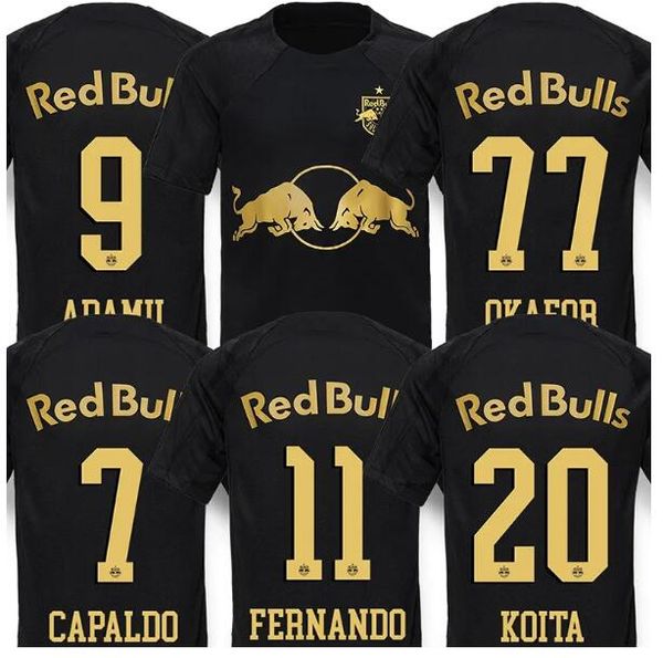 

23 24 salzburg soccer jerseys fernando pavlovic okafor dedic solet adamu kjaergaard capaldo red football shirts 2023 2024, Black;yellow