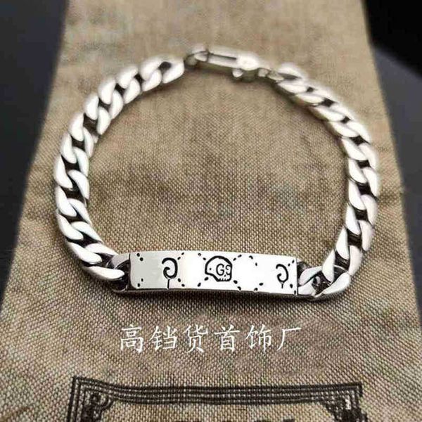 

80% off designer jewelry bracelet necklace ring / spirit skull versatile trend couple braceletnew jewellery, Black