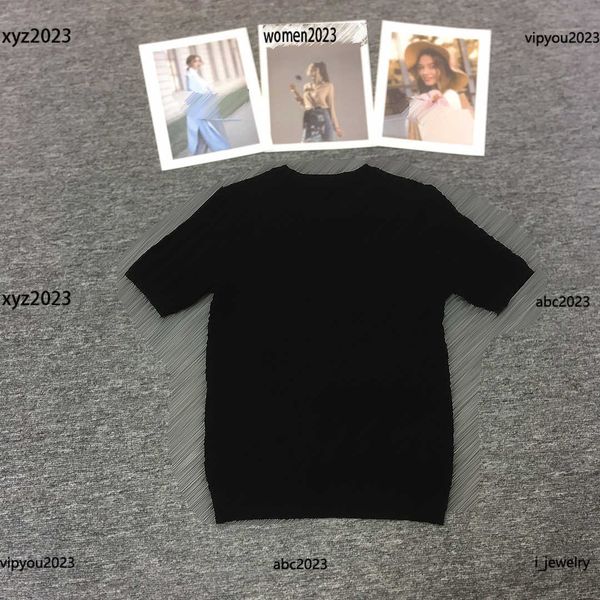

luxury designer woman sweater knit shirt ladies full body letter jacquard decoration tees #multiple product, White