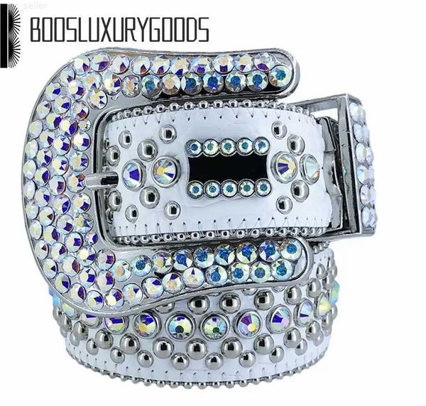 

designer 2022 belt bb simon belts for men women shiny diamond belt white cintura uomo boosluxurygoods, Black;brown
