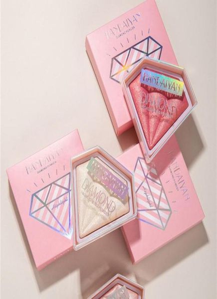 

handaiyan face diamond crystal highlighters highlighting pressed powder compact brightening shimmer complexion bronzers 5 color9682524