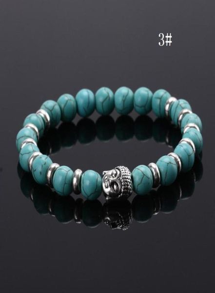 

2016 black lava stone bead buddha bracelets for women and men jewelry natural stone bracelets bangles pulseras 11color mix b0338784687