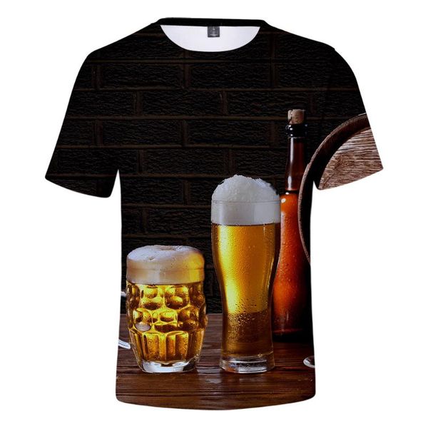 

men's t shirts summer t-shirt 3d beer letters print men women funny novelty shirt o-neck short sleeve fashion street homme tees 66xu6, White;black