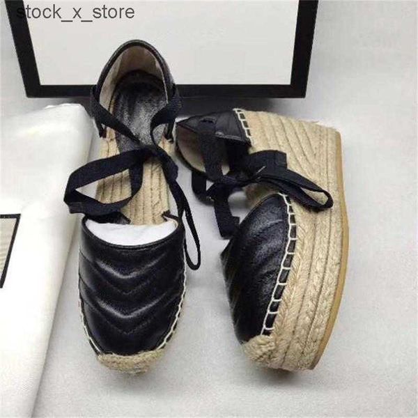 

wedding lady sandals flat laces round wedges high heeled shoes fashion leather fisherman ggs''gg designer dress shoe box, Black