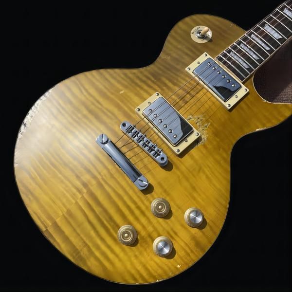 

relic lp electric guitar mahogany body maple neck aged hardware tea burst nitro lacquer finish can be customized258